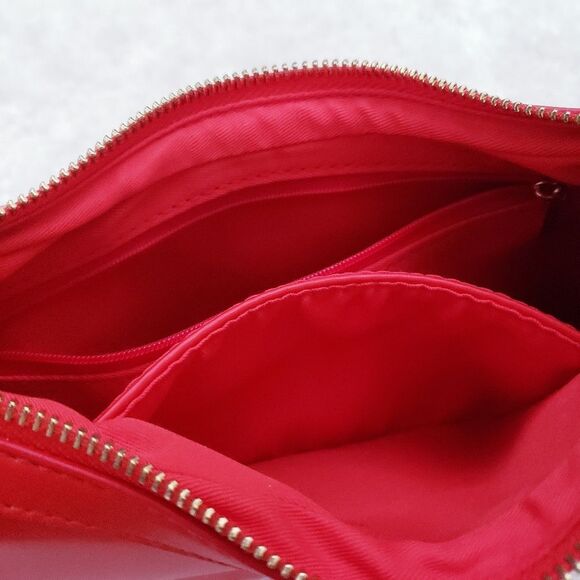 Anthropologie The Brea Faux Leather Shoulder / Crescent Shape Bag Coral NWT - Picture 9 of 10